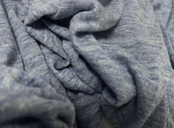 Yarn dyed Knit linen jersey fabric by the yard