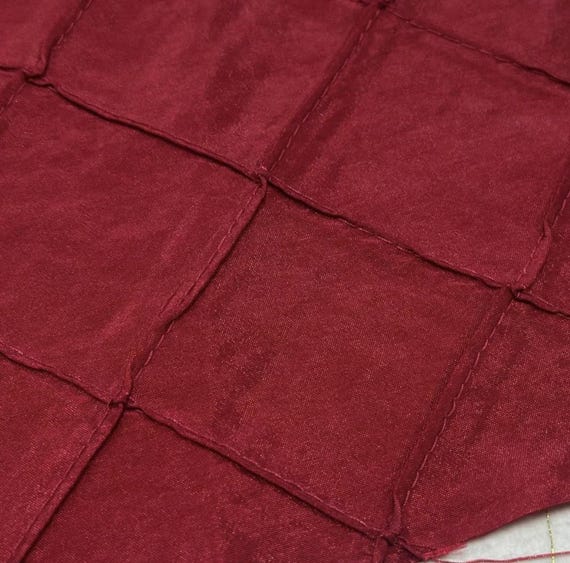 Rhombus Pintucked fabric by the yard
