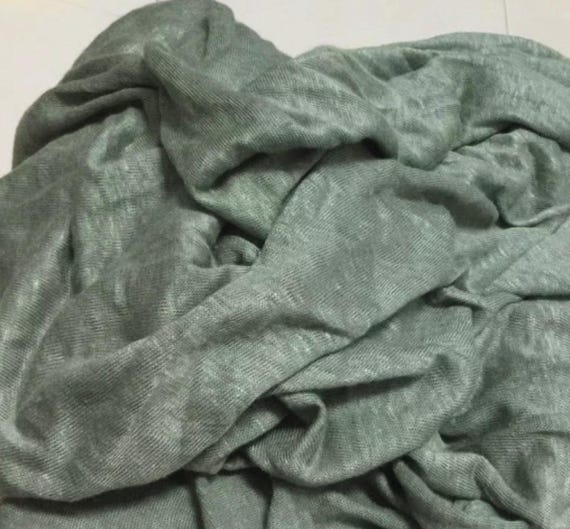 Knit linen jersey fabric by the yard