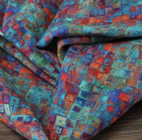 Print linen fabric by the yard