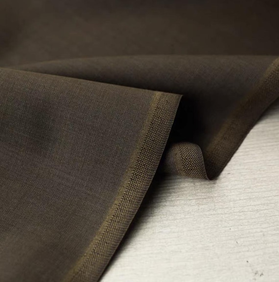 Worsted Wool fabric by the yard Tropical Wool