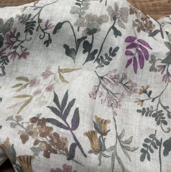 Print ramie fabric by the yard