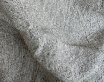 Textured Hemp fabric by the yard