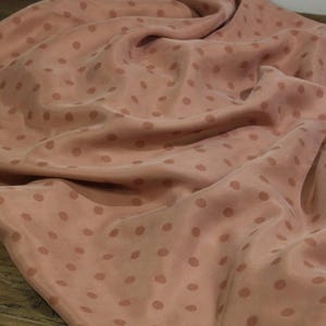 Polka Dots Print cupra fabric, Print cupro fabric by the yard