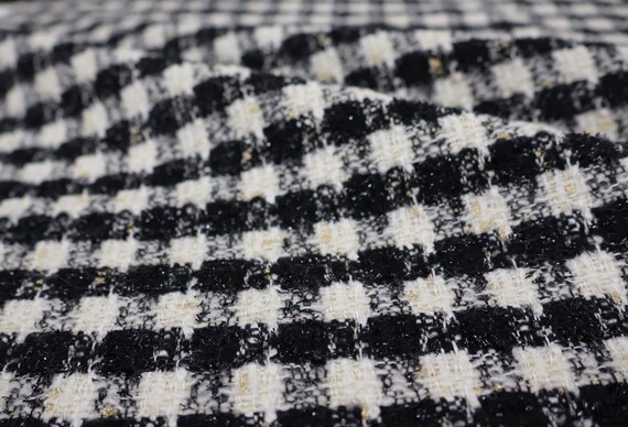 Tweed wool fabric by the yard