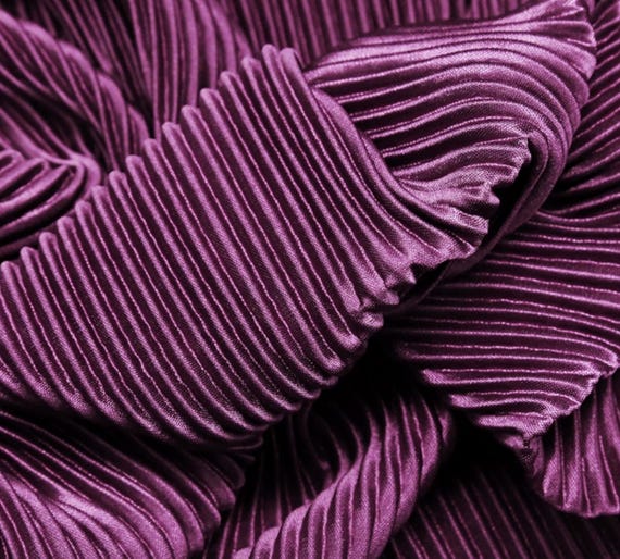 Textured crinkled fabric by the yard