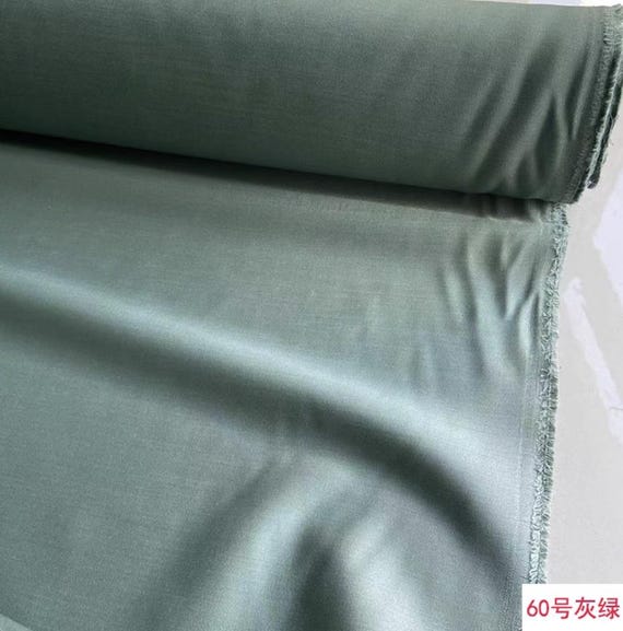 Multi color options Silk wool satin fabric by the yard