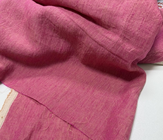 Yarn dyed iridescent linen fabric by the yard