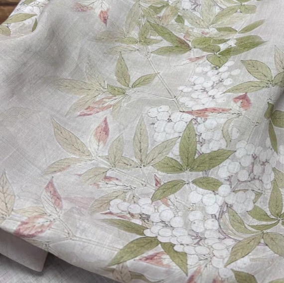 Print ramie fabric by the yard