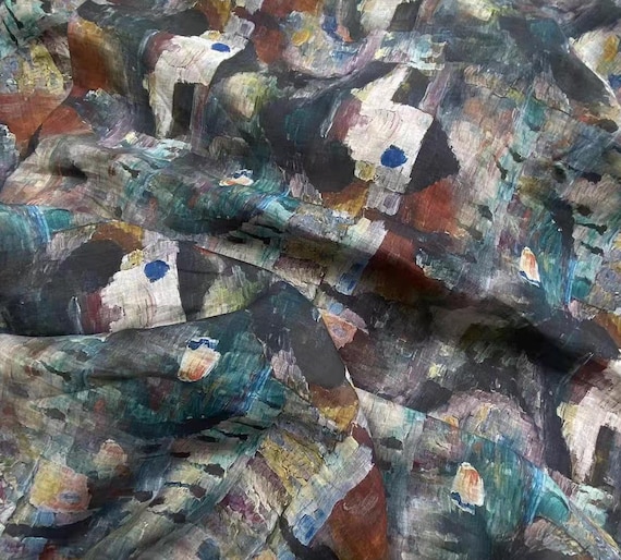 Print ramie fabric by the yard