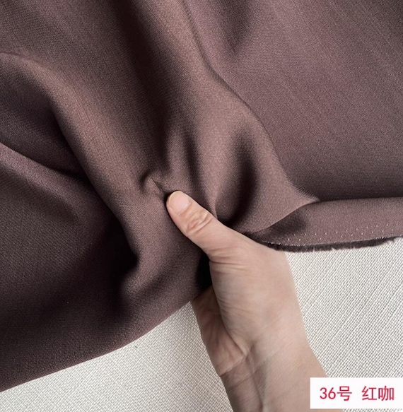 Multi color options Silk wool satin fabric by the yard