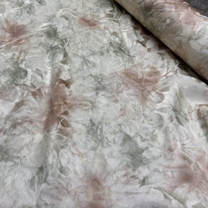 Tie dye style patterned silk fabric, Jacquard silk fabric by the yard