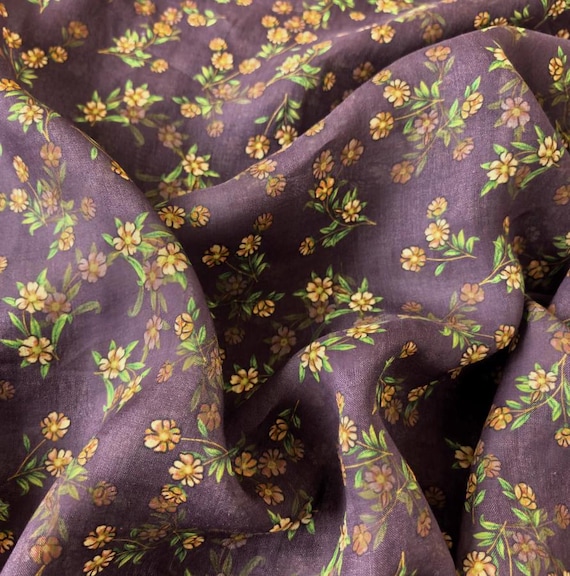 Print ramie fabric by the yard