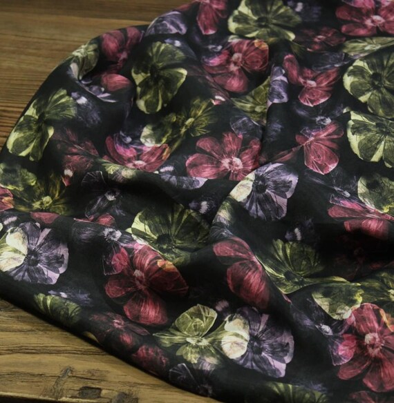 Print cupra fabric, Print cupro fabric by the yard