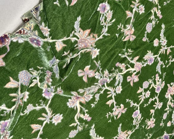 Silk velvet fabric by the yard