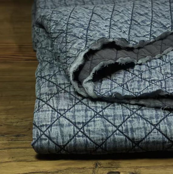 Padded cotton fabric by the yard