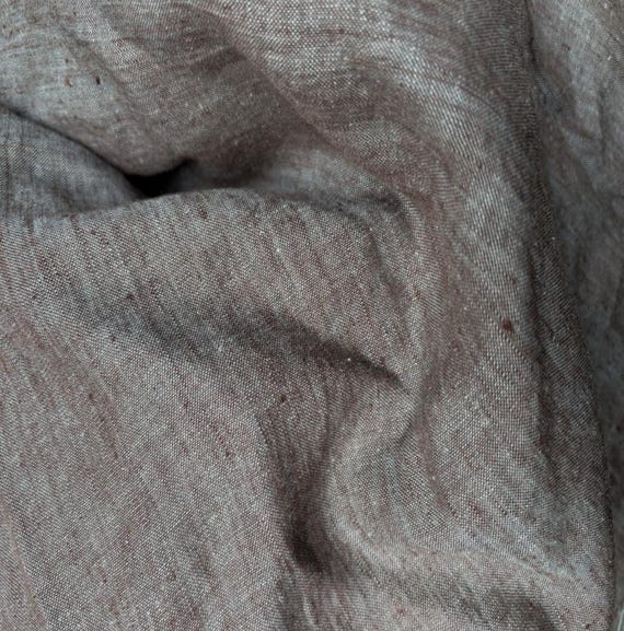 Iridescent Yarn dyed linen fabric by the yard