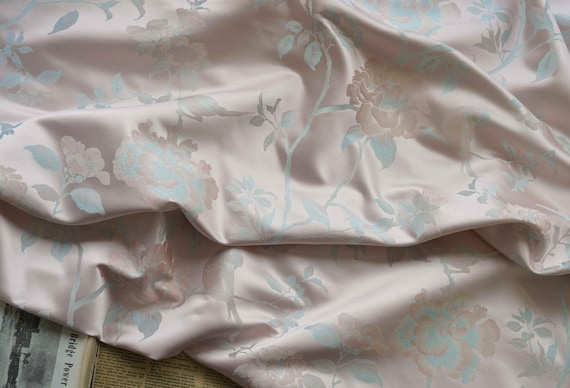 Jacquard brocade fabric by the yard