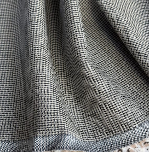 Silk wool worsted fabric by the yard