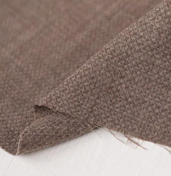 Jacquard Wool fabric by the yard