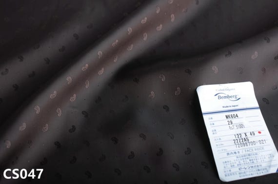 Bemberg cupra fabric, Jacquard cupro lining fabric, Paisley lining fabric, houndstooth lining fabric, Polka dots lining fabric by the yard