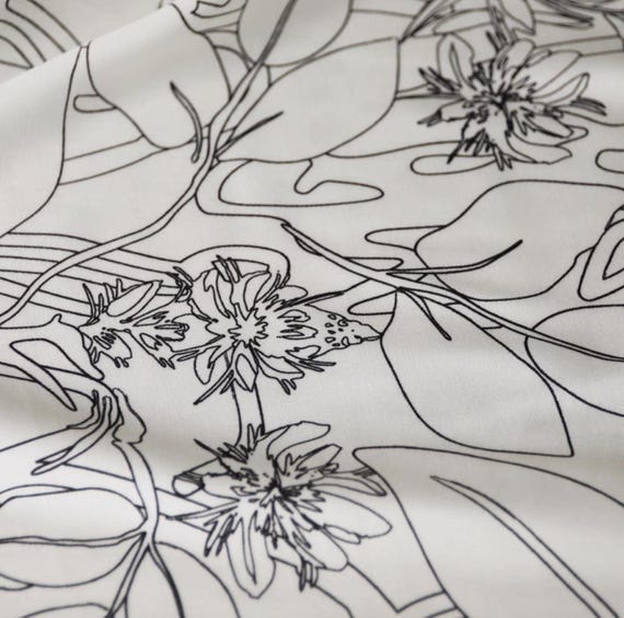 Print Silk cotton fabric by the yard