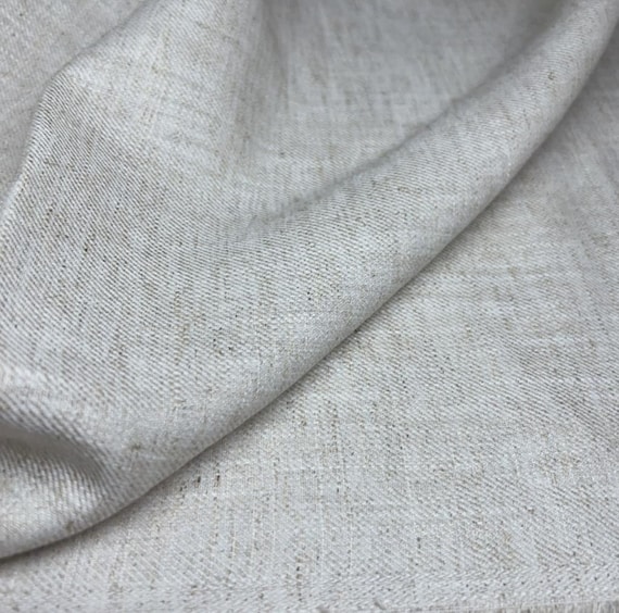 Ecru Linen fabric by the yard