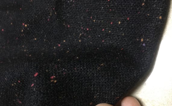 Wool fabric with colorful specks by the yard