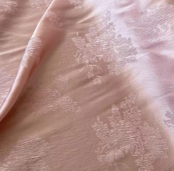 Jacquard silk fabric by the yard