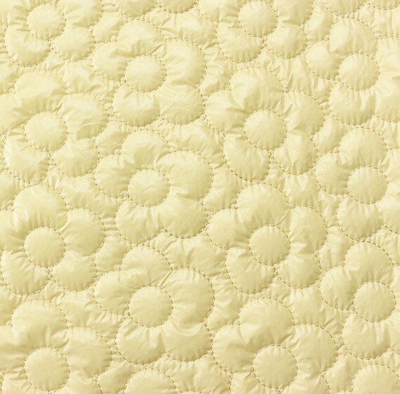 Multi options Flower embroidery quilted padded fabric by the yard