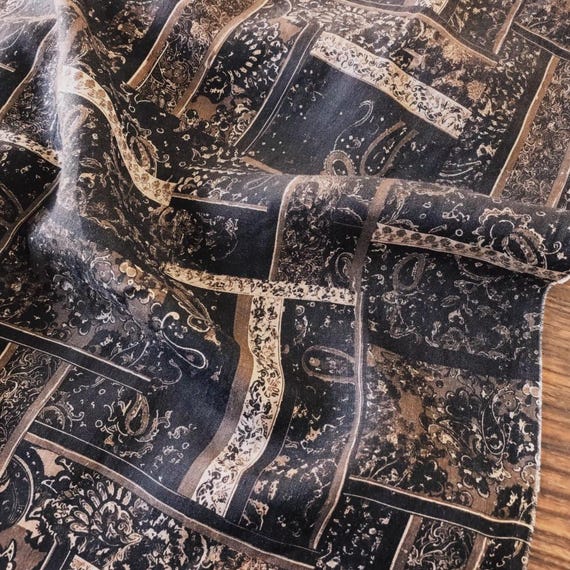 Print linen fabric by the yard