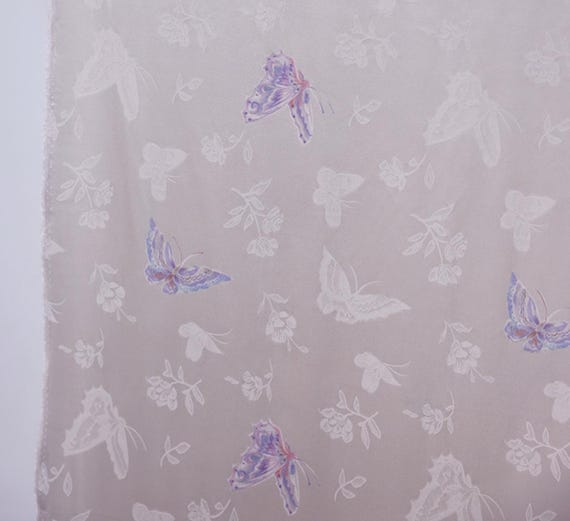 Jacquard silk fabric by the yard