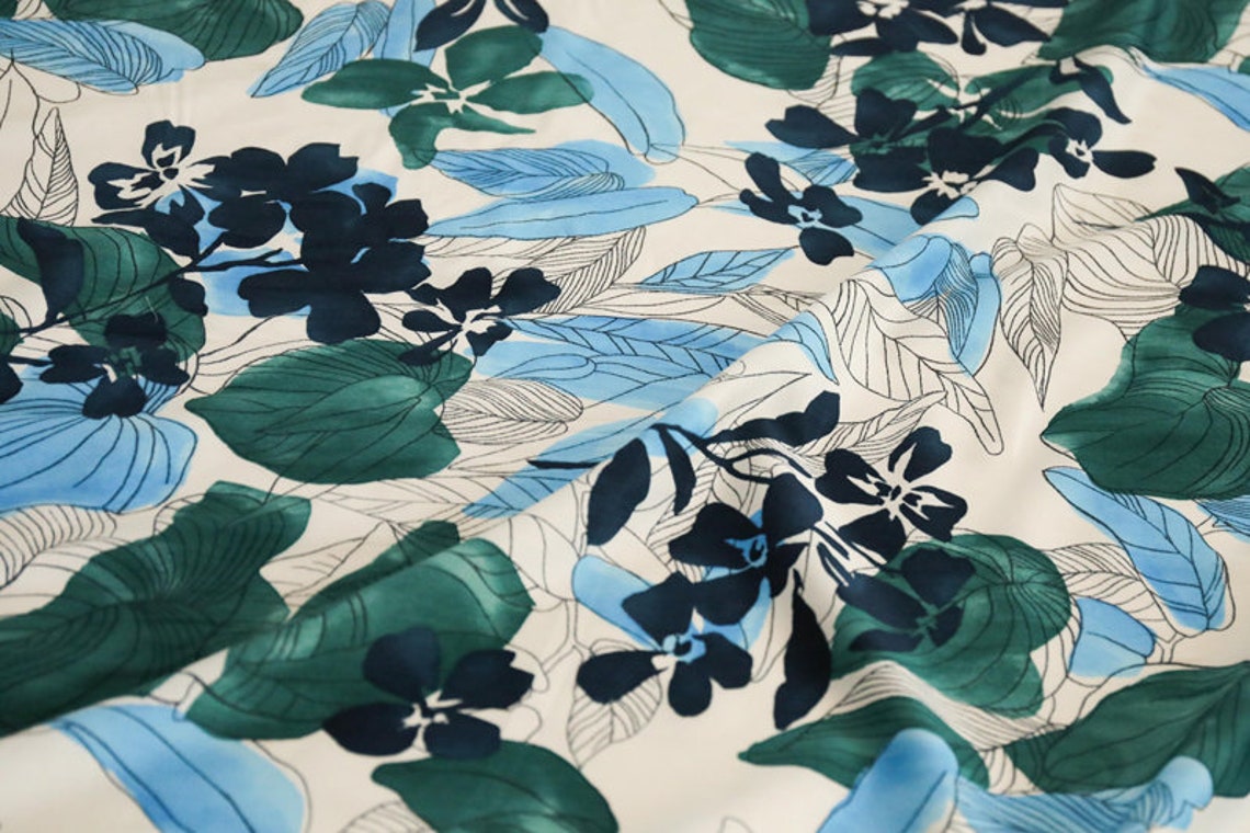 Germany fabric Print cotton fabric by the yard Etsy