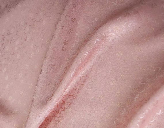 Shimmery Jacquard silk fabric by the yard