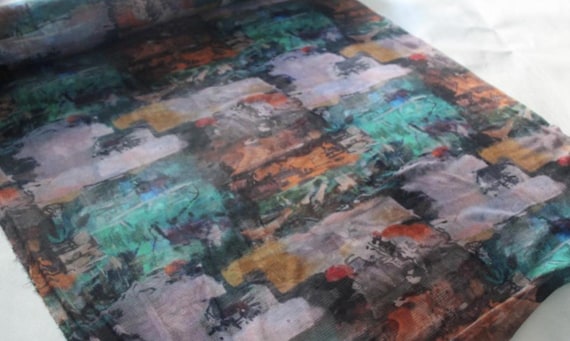 Knit silk mesh fabric by the yard