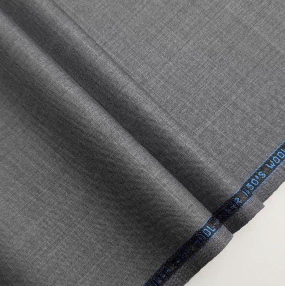 Worsted wool fabric by the yard