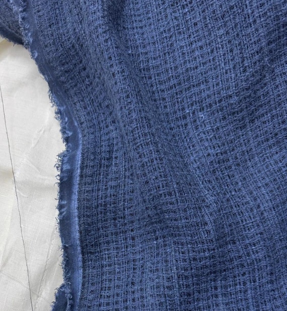 Hollowed mesh linen fabric by the yard