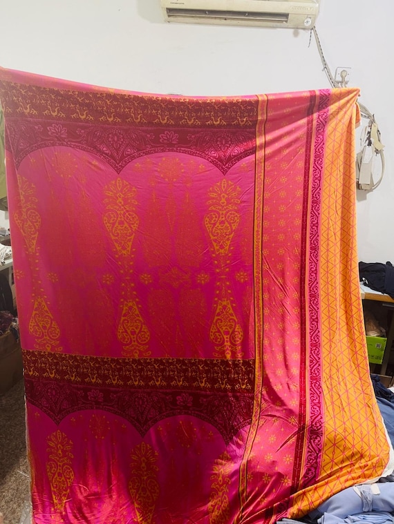 Print Knit silk fabric by the yard