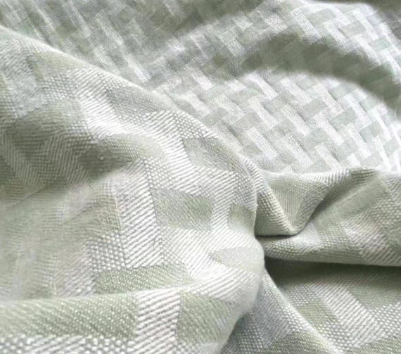 Extra Wide Jacquard Linen Fabric by the yard - 280cm Wide