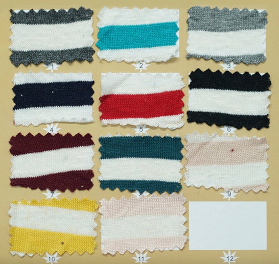 170gsm Striped Knit linen viscose fabric by the yard