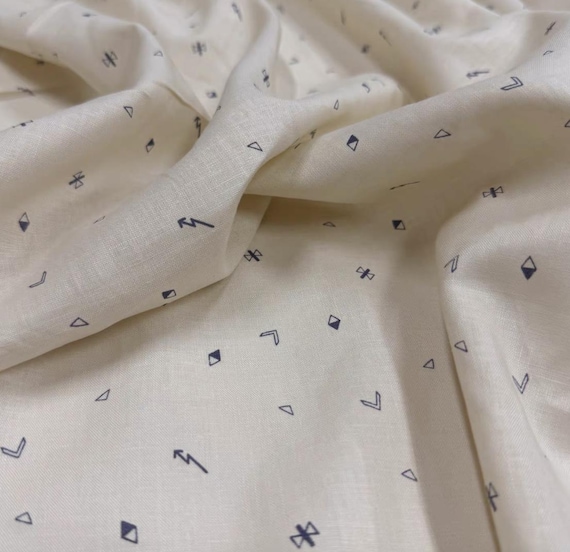 Print Linen Fabric by the yard
