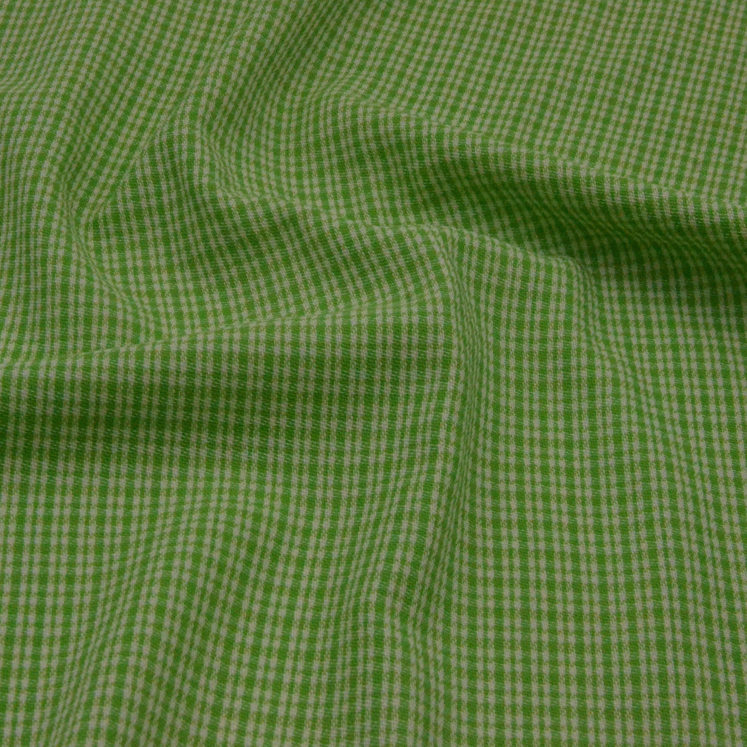 Green Plaid wool fabric by the yard Etsy