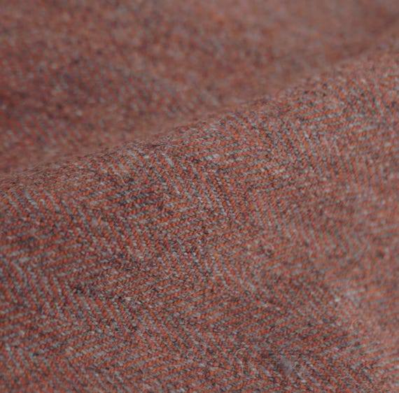 Herringbone Wool fabric by the yard