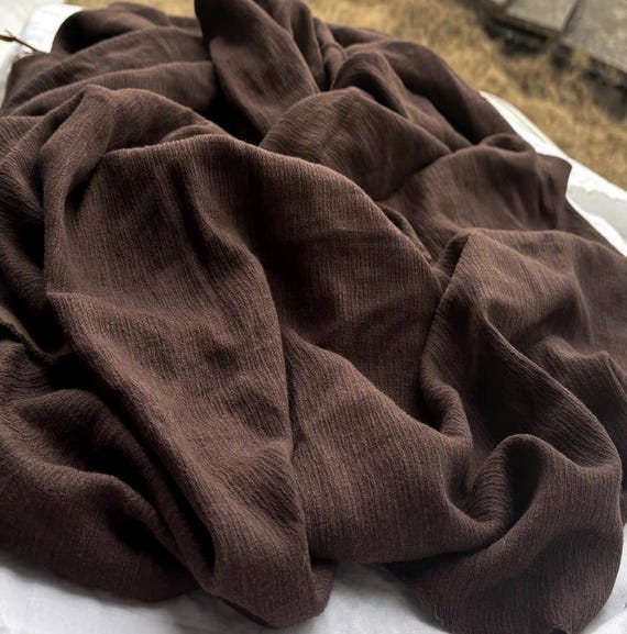 Textured Linen viscose fabric by the yard