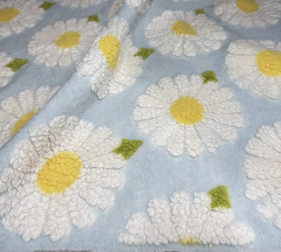 Floral Knit wool fabric by the yard