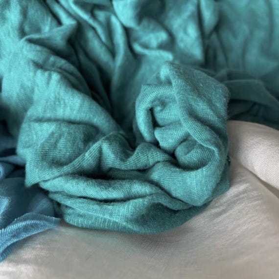 Knit linen jersey fabric by the yard