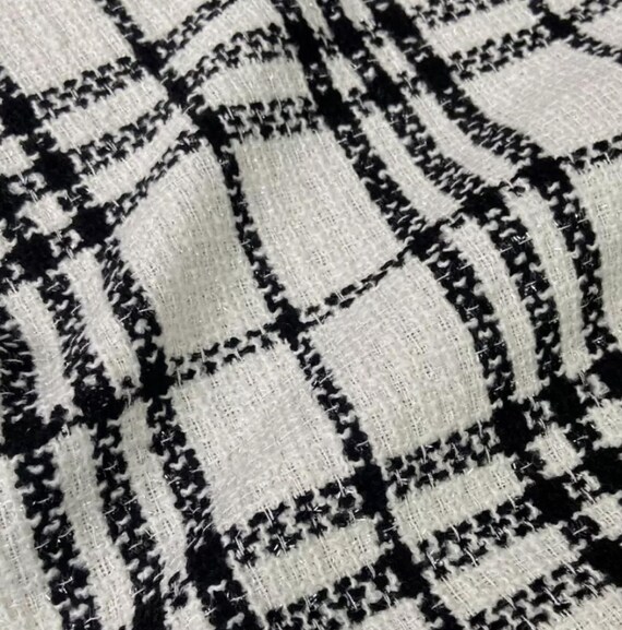 Plaid Tweed fabric by the yard
