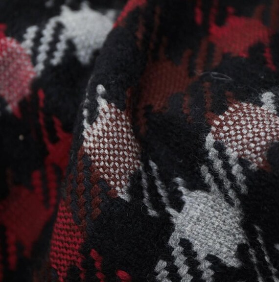 Houndstooth wool fabric by the yard
