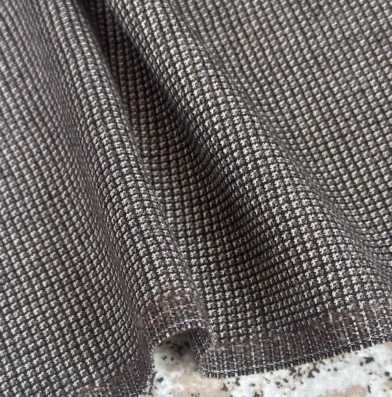 Worsted Silk wool fabric by the yard