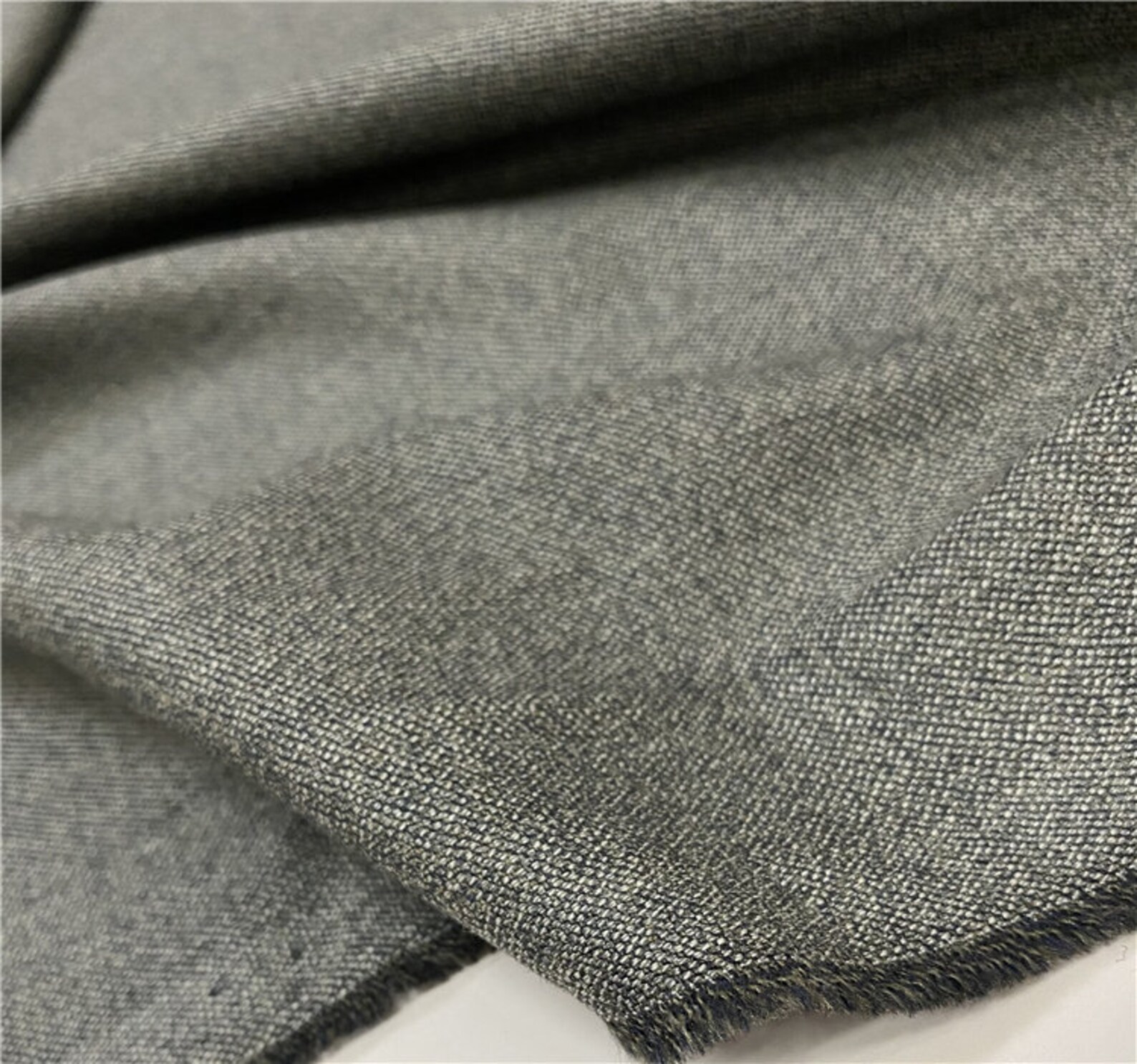 Tussah silk wool fabric by the yard Etsy